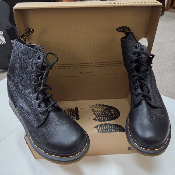Dr. Martens Black Combat Boots - Picture 9 of 14